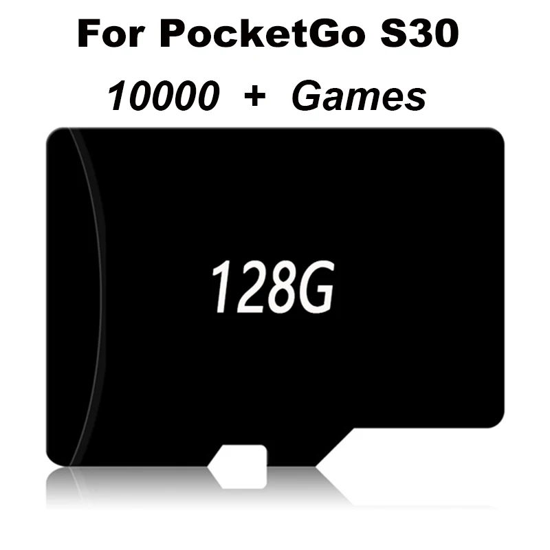 

Memory Card For Pocketgo S30 with PS1 N64 PSP GBA FBA and many Emulator Games 32G 64G 128G SD TF card for Pocketgo S30 3.5-Inch