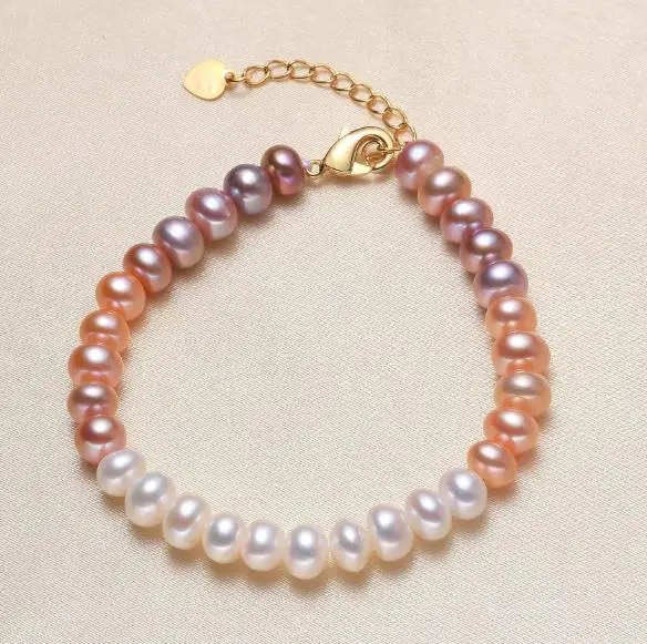 

Новый любимый жемчужный браслет, элегантный белый и розовый браслет Laveder, браслет из натурального пресноводного жемчуга, изысканные ювелир...