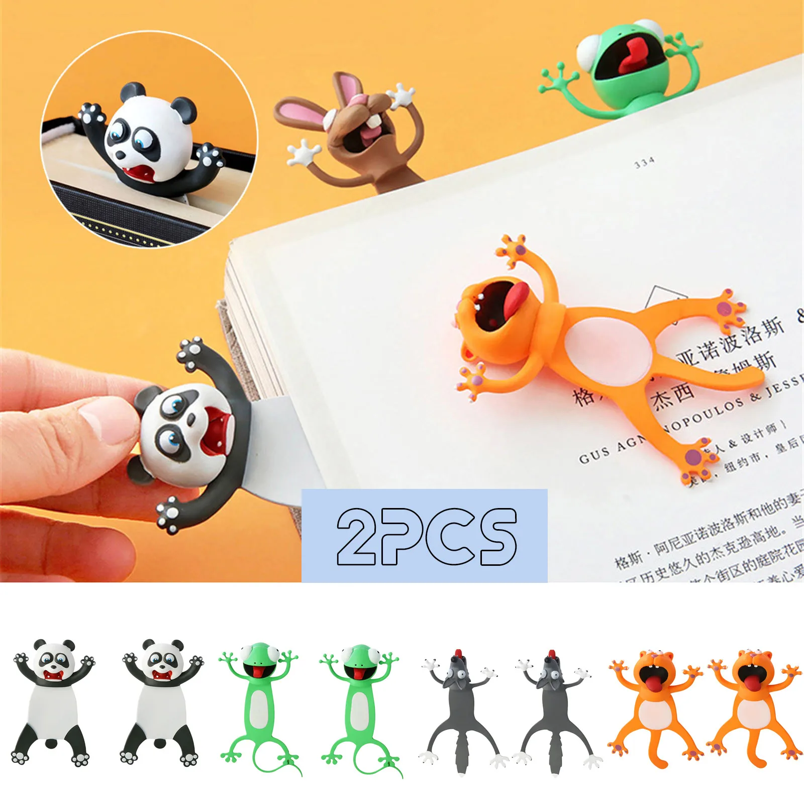 

Creative 3d Stereo Bookmark Cute Cartoon Animal Marker Cat Bookmark Of Pages Kids Gifts School Stationery Supplies #J20