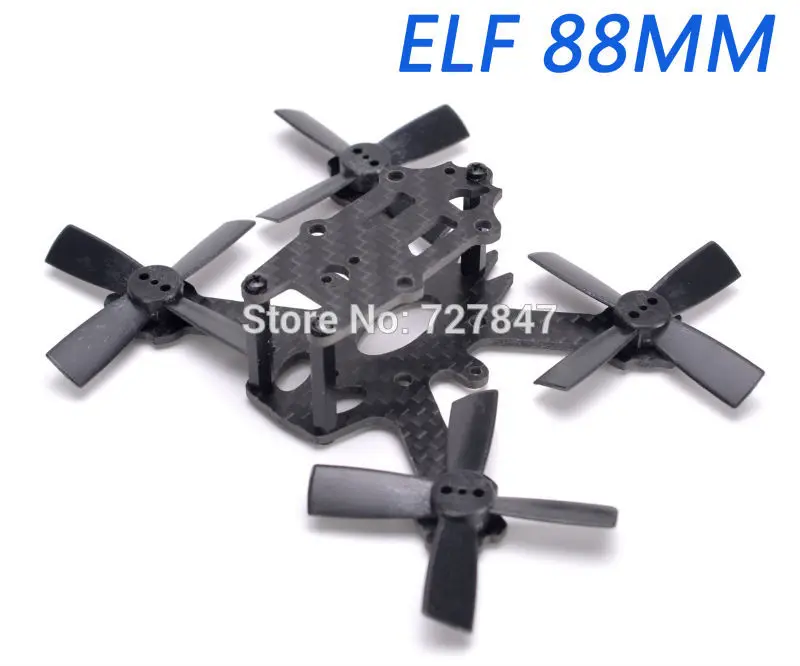 ELF X2 88 мм микрорамка комбо углеродного волокна FPV Гоночная Рама Комплект 1935