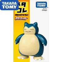 takara tomy pokemon pocket monster metal alloy dolls table decoration joint movable action figure model snorlax collections