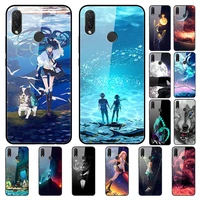 case for huawei nova 3i back phone cover black silicone bumper with tempered glass series 3