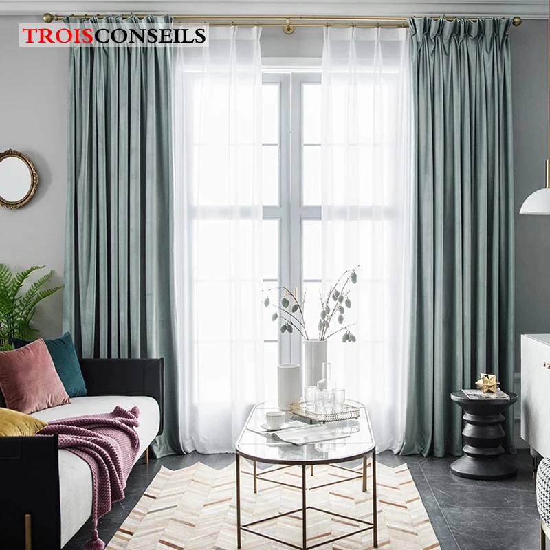 1 шт. скандинавские современные затемненные занавески для гостиной окна