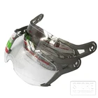 GXT 288 мотоциклетный Ретро шлем для деревни козырек для мужчин женщин шлемы из искусственной кожи козырек серебристый прозрачный для шлемов GXT