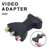 male to 3 rca female hdmi compatible composite av adapter converter for tv dvd audio video component signal transfer connector