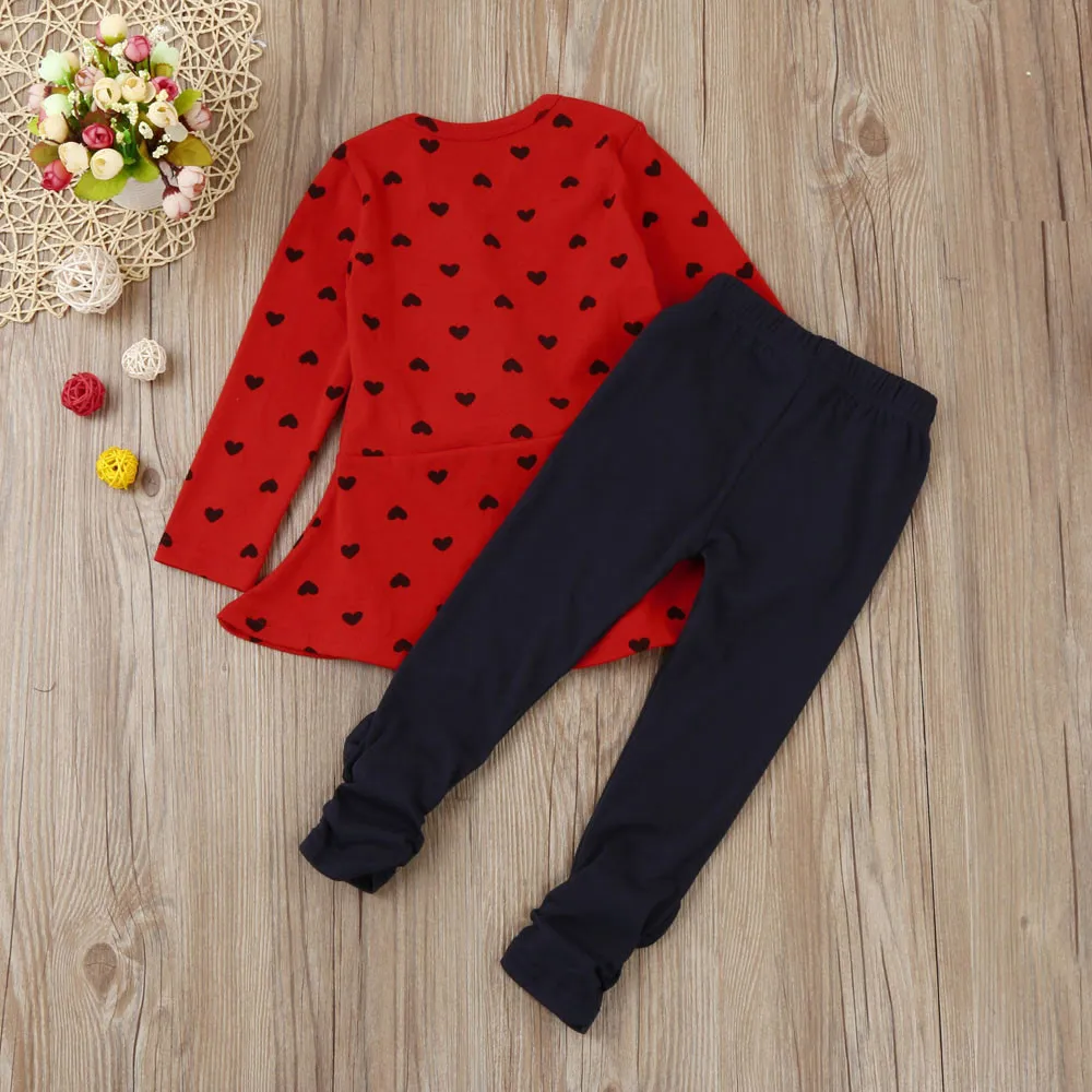 Милые детские наряды одежда для маленьких девочек в форме сердца с бантом