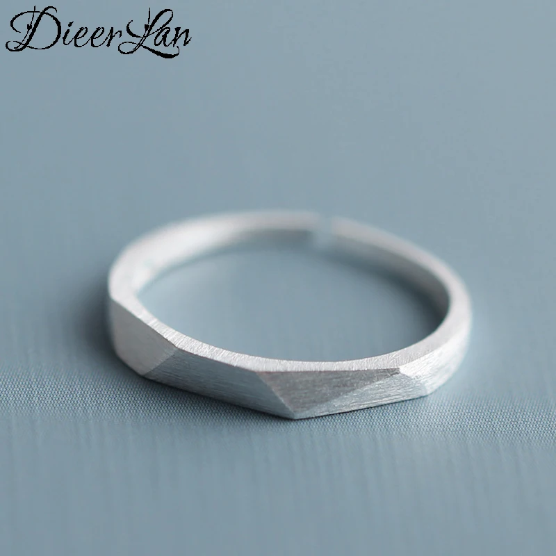 

Оригинальные женские простые однотонные серебряные кольца из стерлингового серебра 100% пробы, Винтажные Украшения для вечеринки