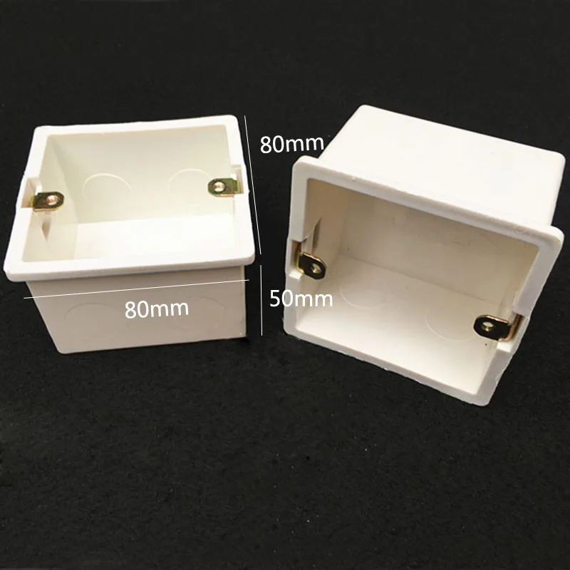 

Home Improvement 86 Type Wall Switch Junction Box Wire Concealed Bottom Dark Box 80*80*50 mm