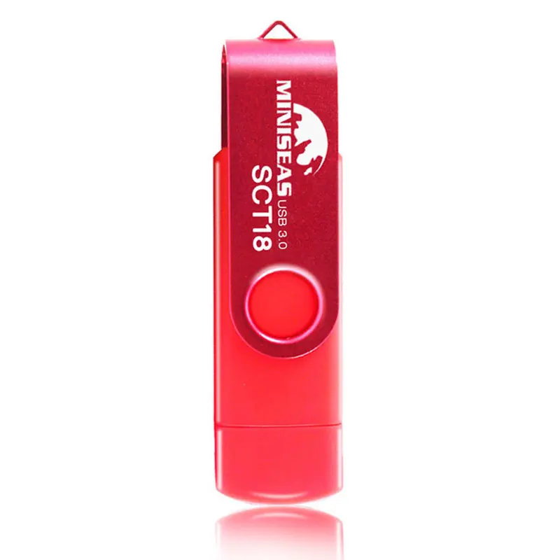 Новинка Miniseas usb 3 0 OTG 64 ГБ флеш-накопитель USB внешняя карта памяти 32 Micro флешка