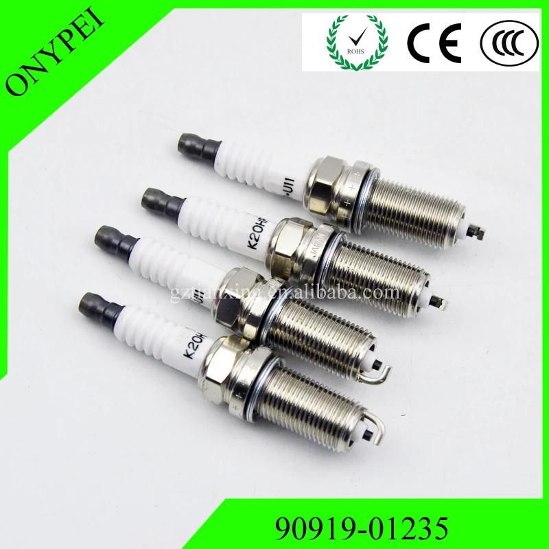 (4 шт.) K20HR U11 90919 01235 Свеча зажигания для Toyota 4runner Tacoma Tundra 4.0L V6 9091901235 K20HRU11|plug spark|plug 1/4plug