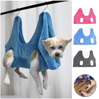 dog cat hammock towel helper soft flannel pet grooming hammocks restraint bag harness for nail clip trimming bath pet supplies
