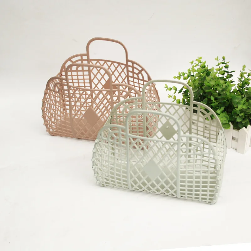 Новинка летняя вместительная пляжная сумка желе для отпуска женские кошельки и