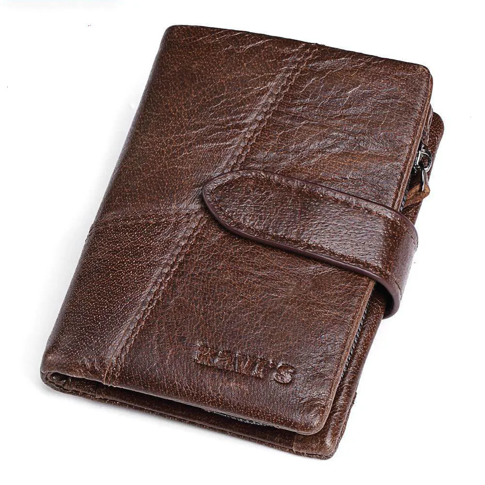 

Genuine Leather Short Fund Activity Zipper Small Change Package Split Joint Hand Take for men Mini Billeteras delgada wallet