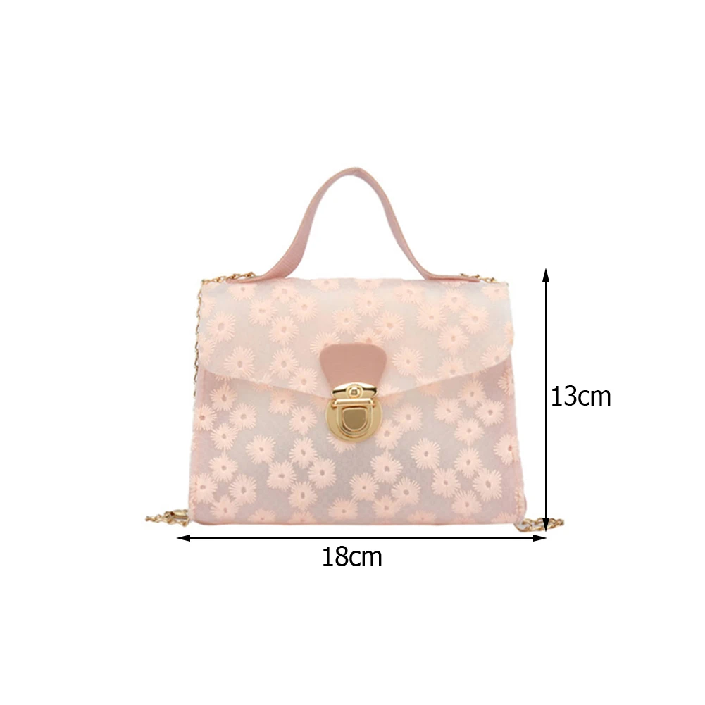 

Fashion Daisy Flower Pattern Crossbody Shoulder Bags Women PU Leather Messenger Bag Casual Ladies Chain Mini Handbags Flap Purse
