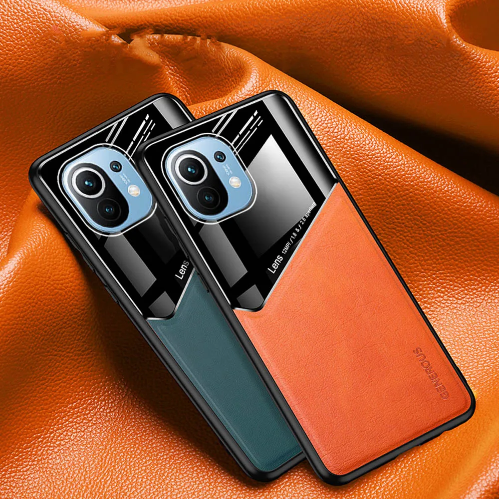 Автомобильный Магнитный чехол для Xiaomi Mi 11 силиконовый мягкий бампер из ТПУ