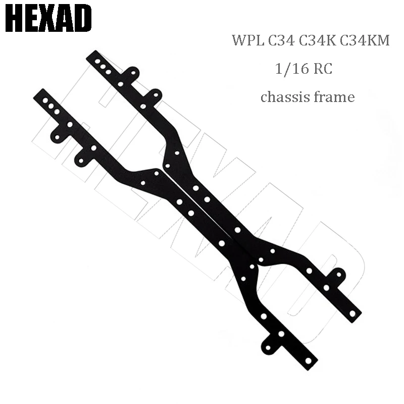 

2 RC Car Metal Chassis Beam Replacement Parts Suitable For WPL C34 C34K C34KM 1/16 RC Car Spare Part Beam