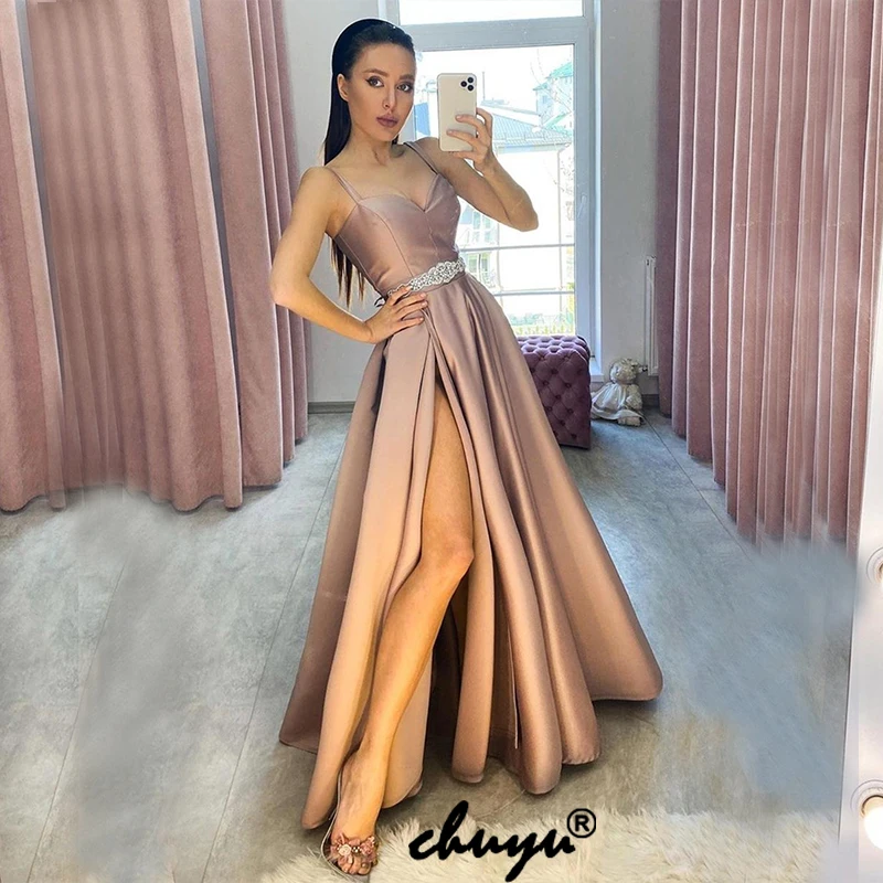 Женское элегантное вечернее платье до пола без рукавов с аппликацией и