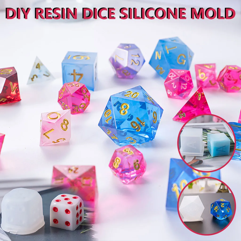 DIY Хрустальная эпоксидная форма кубики филе формы мульти spec цифровая игра