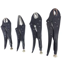 4pcs locking pliers gourd mouth straight jaw lock mole plier high carbon steel wear resistant vise grip clamping hand tools