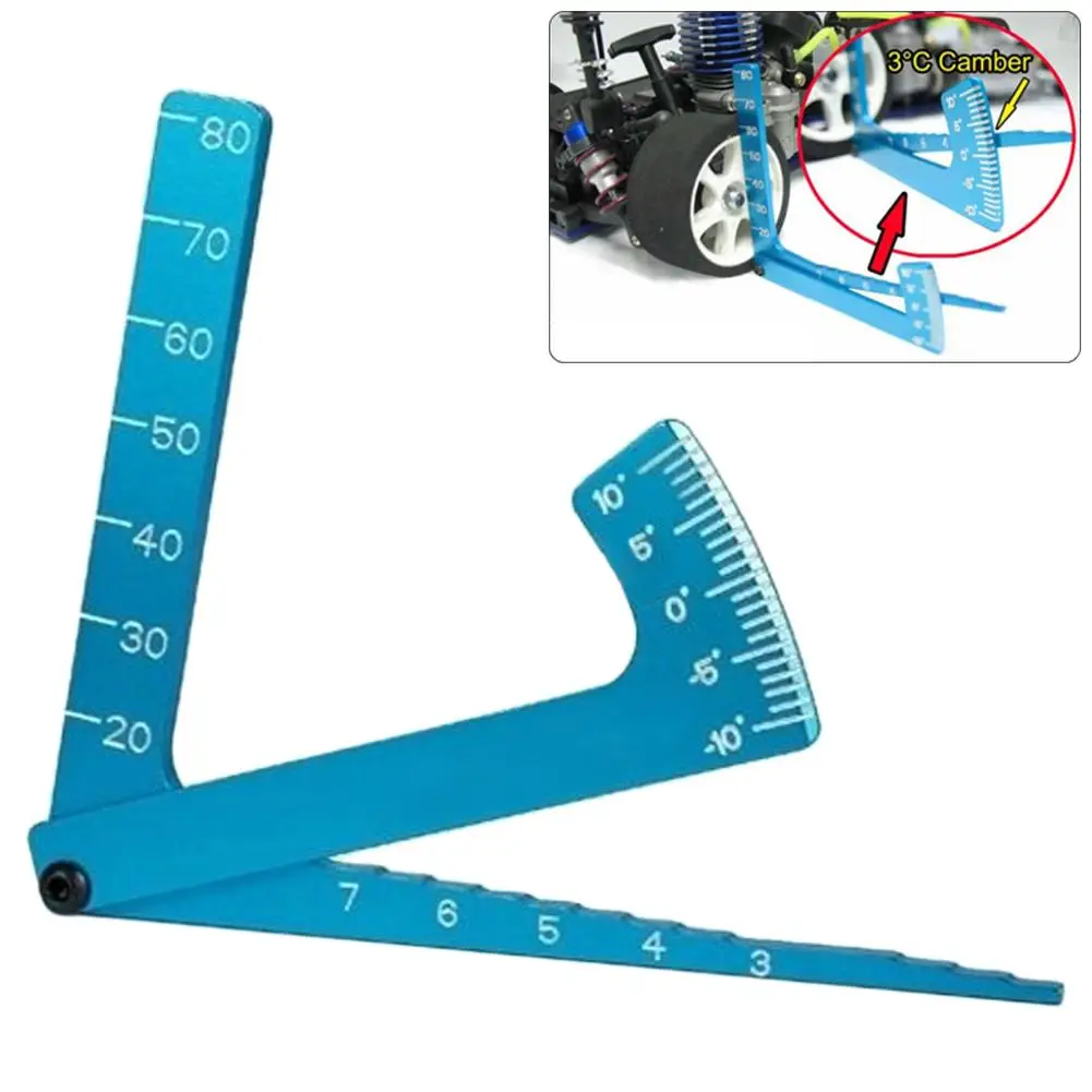 

3 in 1 Aluminium Alloy Cars Auto Adjustable Measuring Angle Ruler Camber Gauge New
