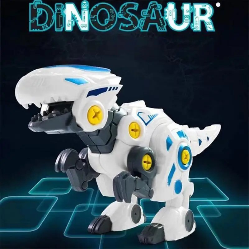 

Children's Dinosaur Toy DIY Nut Assembly Tyrannosaurus Triceratops Blocks Model Educational Science And Education Assembled Toys