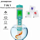 PH TDS EC ORP измеритель солености 7 в 1, цифровой тестер PH для питьевой воды, аквариумов