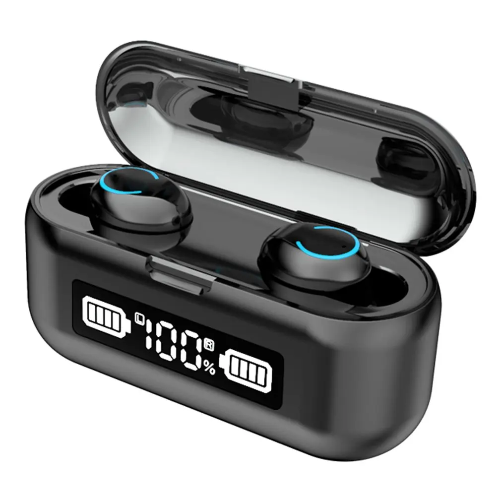 

TWS Wireless Earphone Earbud Bluetooth 5.0 Waterproof Led Display Fingerprint Touch Hd Hifi Stereo Sport Headset With Microphone