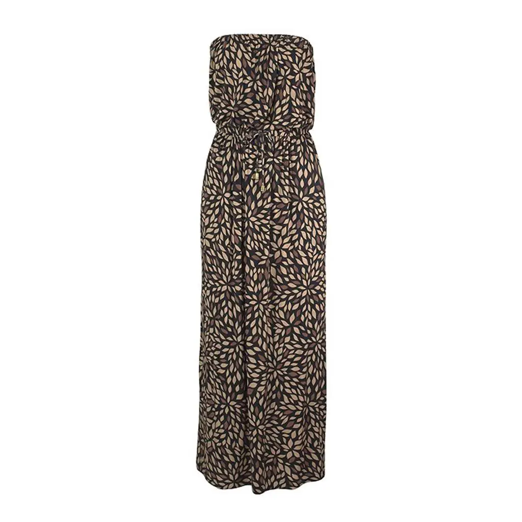 Женское богемное пляжное платье с цветочным принтом Happy Sailed повседневное длинное