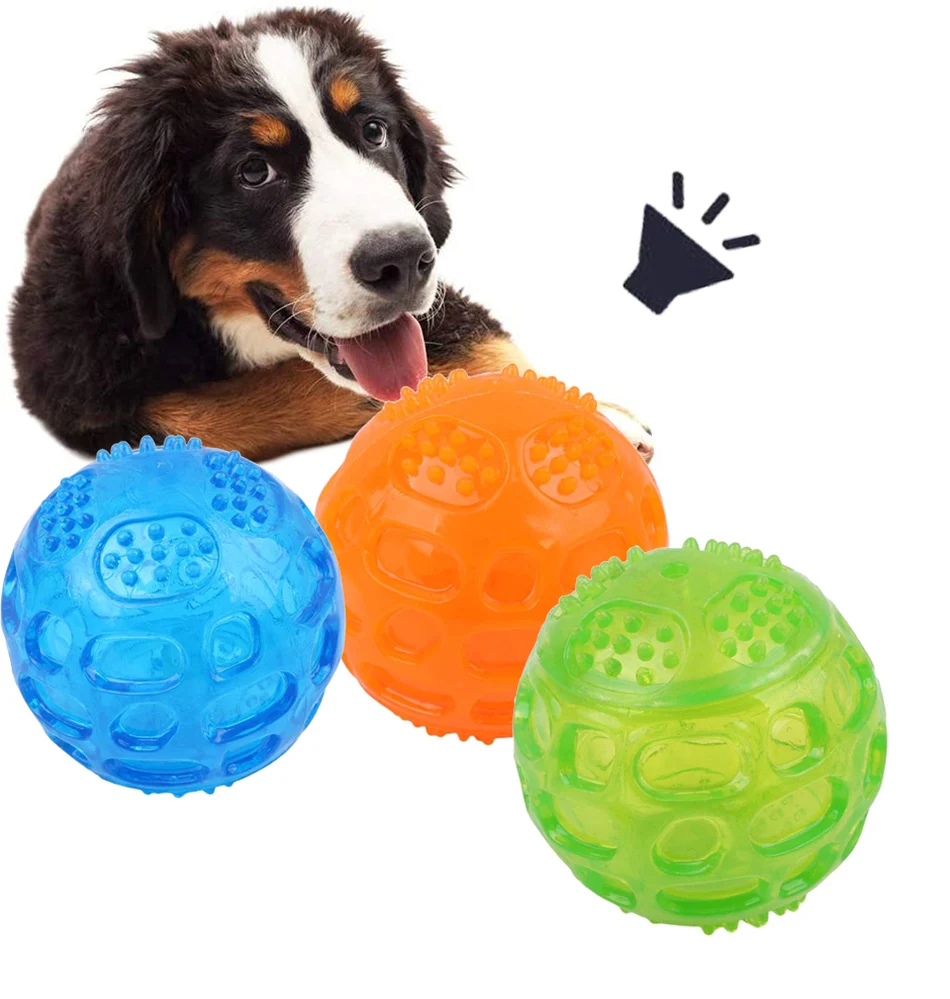 

Bite Resistant Dog Ball Toy Chew Tough Interactive Toy For Dog Play Game Squeaky Train Puppy Pet Dog Toy Indestructible Supply