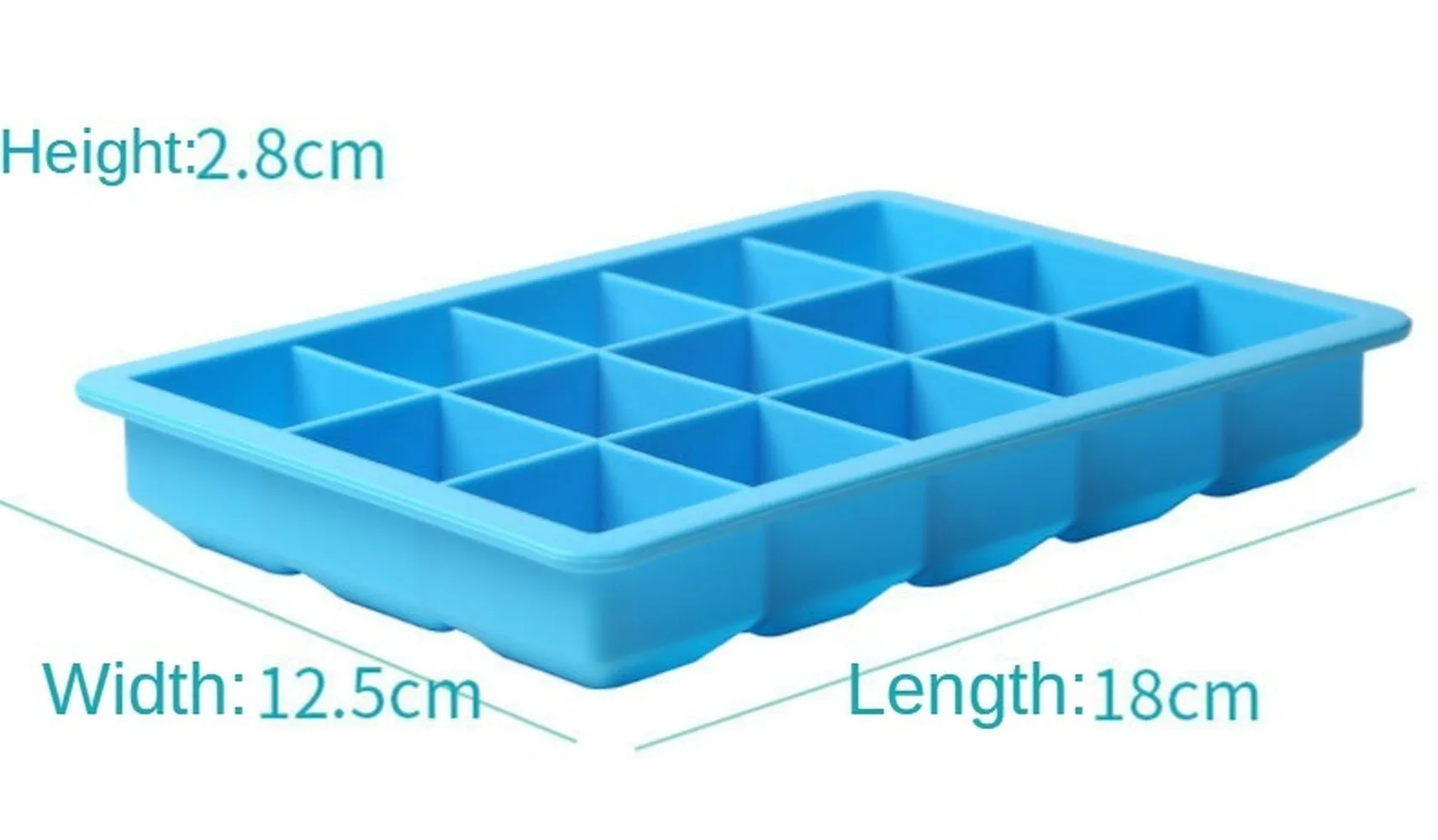 15 Grid Food Grade Silicone Ice Tray Home with Lid DIY Cube Mold Square Shape Cream Maker Kitchen Bar Accessories | Дом и сад