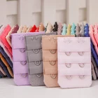 2 пряжки хлопковый удлинитель бюстгальтера с удлинителем из нержавеющей стали с крючком, удлинитель бюстгальтера, аксессуары 0202