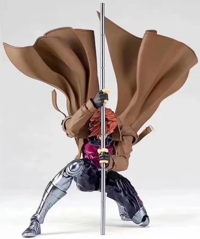 20cm Yamaguchi Revoltech GAMBIT X-MEN NO.012 Figurines PVC Action Figure Collectible Toys Gifts | Figures