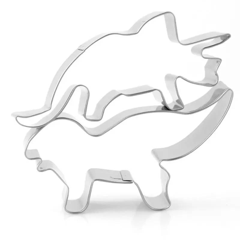 Формочки для печенья в форме динозавра из нержавеющей стали набор 5 штук