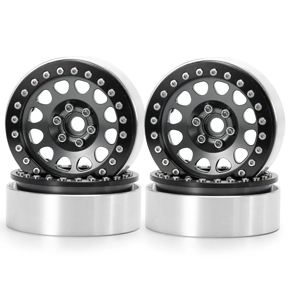 YEAHRUN 2," Сплав обод колеса, фитинги для 1/10 радиоуправляемая модель axial Wraith 90018 TRX4 альпинистские автозапчасти - Цвет: 4pcs