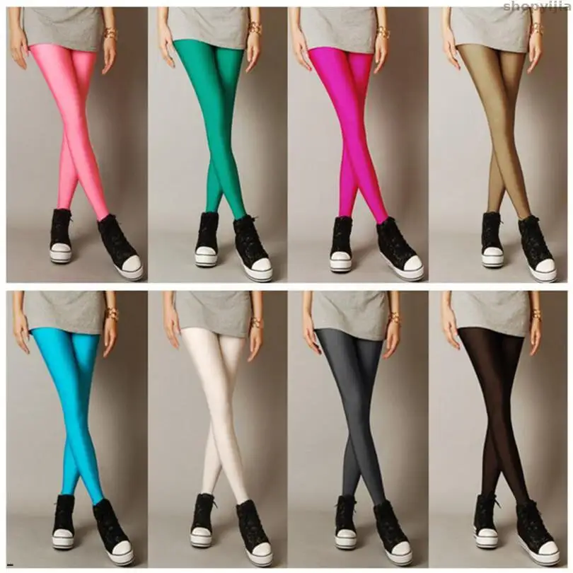 Female Legging Pants Girl Clothing Leggins Plug Size Leggings for Women High Stretched fashion New Spring Solid Candy Neon | Женская