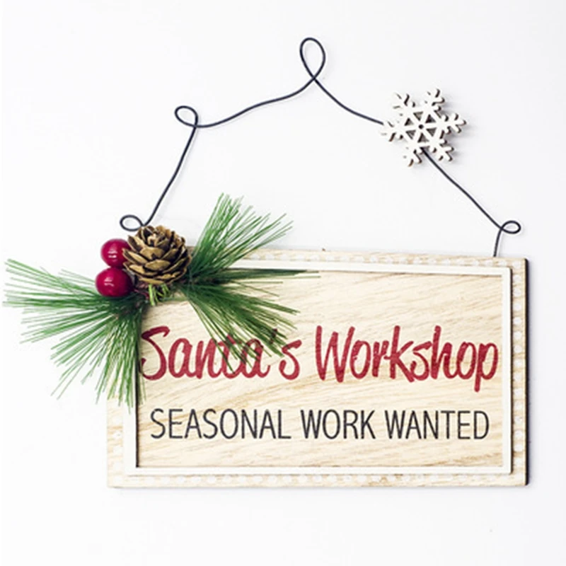 1 шт. креативные деревянные поделки квадратная Раскрашенная Рождественская елка