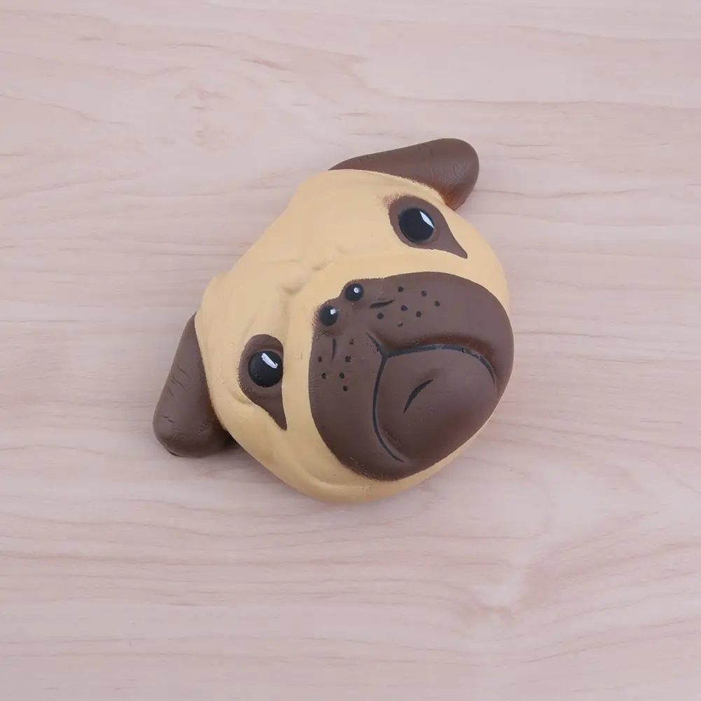 Забавная игрушка-антистресс мяч Мопс Собака Мини сжимаемые игрушки медленно