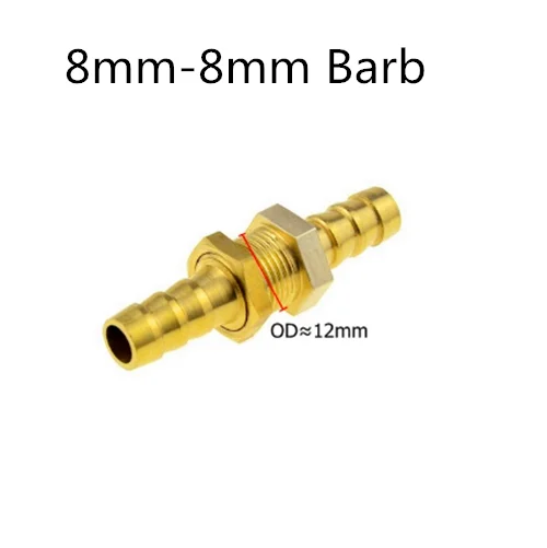 

Латунная прямая перегородка равна 6 мм, 8 мм, 10 мм, 12 мм, штуцер для шланга с хвостовиком, медный фитинг для труб, соединительный элемент для воздушной воды, переходник, соединительный элемент