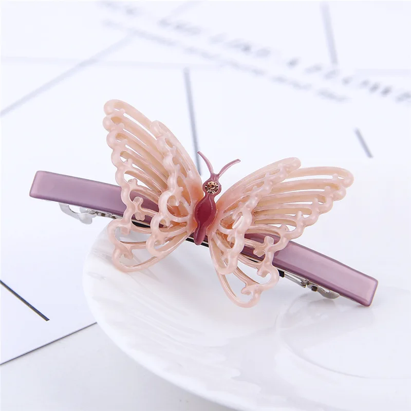 Новинка 2020 модные женские заколки для волос стразы девочек изысканные бабочки
