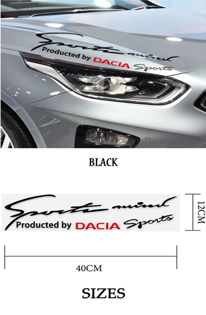 

1Pcs Hot Car styling Reflective Lamp Eyebrow Decor Sticker Vinyl Sport Racing Decal For Dacia Logan Sandero Duster Accessories