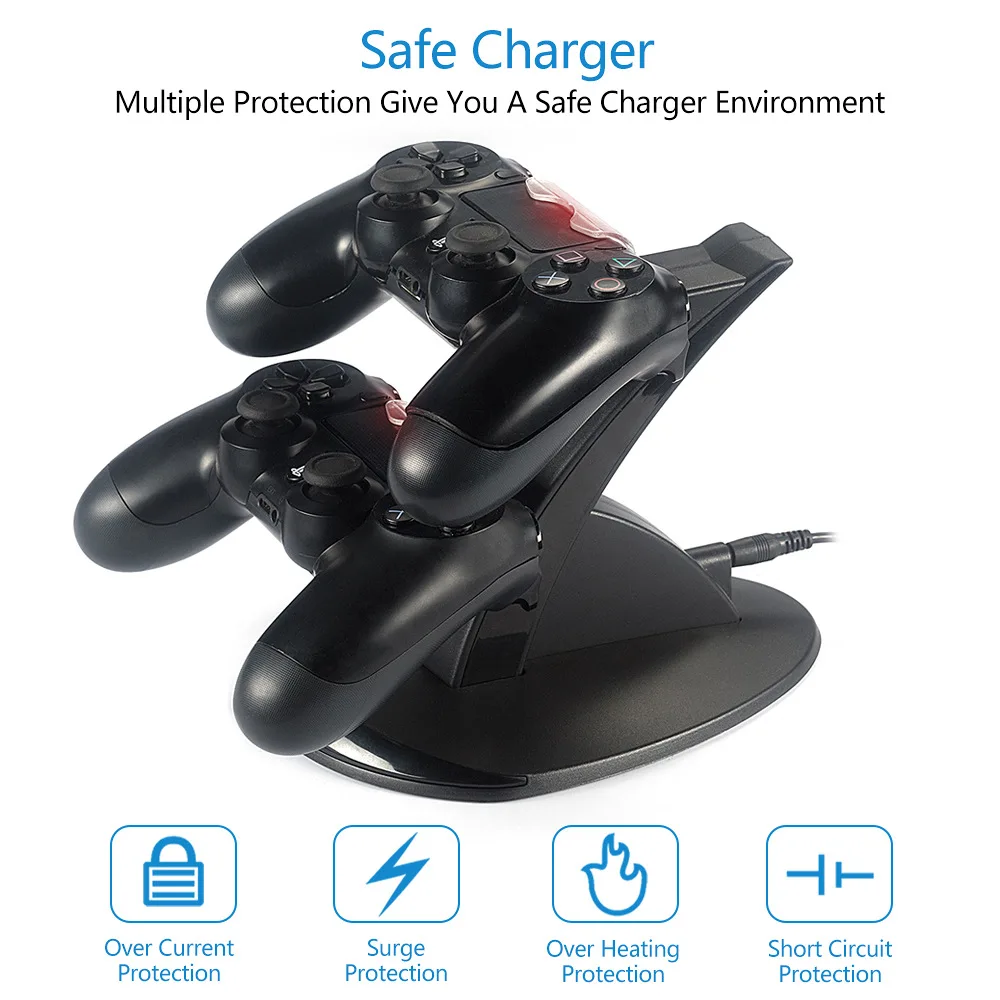

SND-829 PS4 Aircraft Charger PS4 Wireless Controller Dual Charger PS4 Aircraft Charger Handle Charger PS4 Charger
