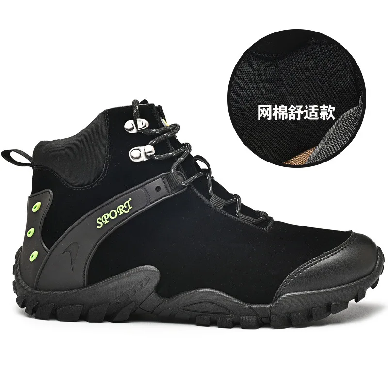 

2020 New Hiking Boots Genuine Leather Hiking Shoes Men Waterproof Trekking Shoes Women Sneakers Brand Military Tactical Boots