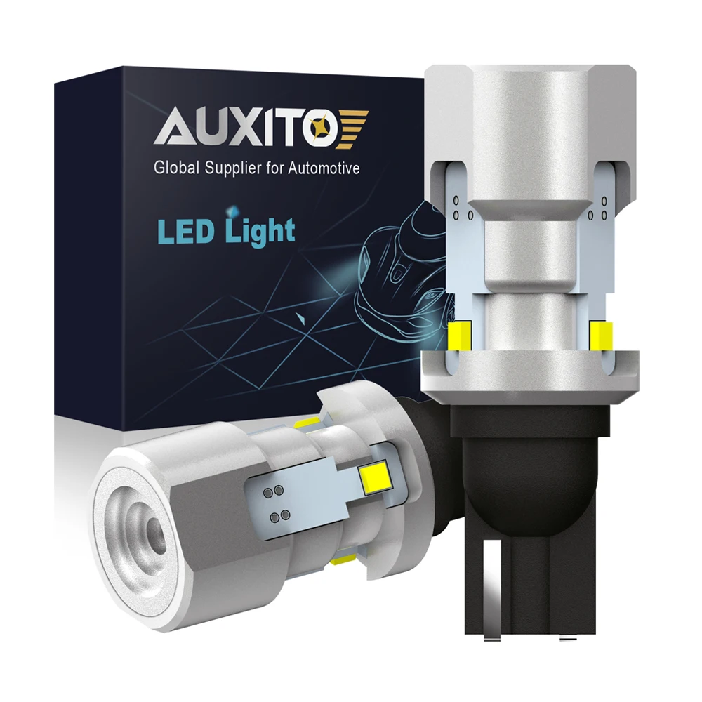 

AUXITO 2Pcs 1200Lm 12V W16W LED Bulb Canbus No OBC Error Back Up Reverse Lights T16 912 921 LED T15 for Mitsubishi Outlander 3