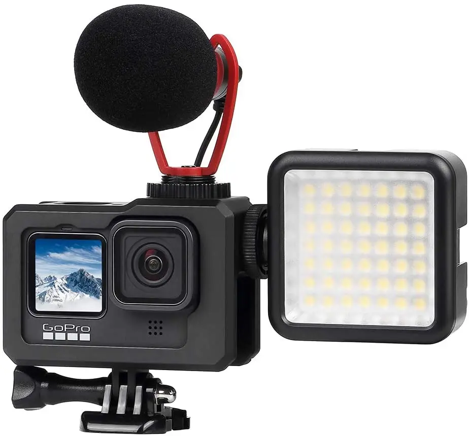 Чехол рамка для GoPro Hero 9 Black Vlog защитный чехол из алюминиевого сплава или пластика