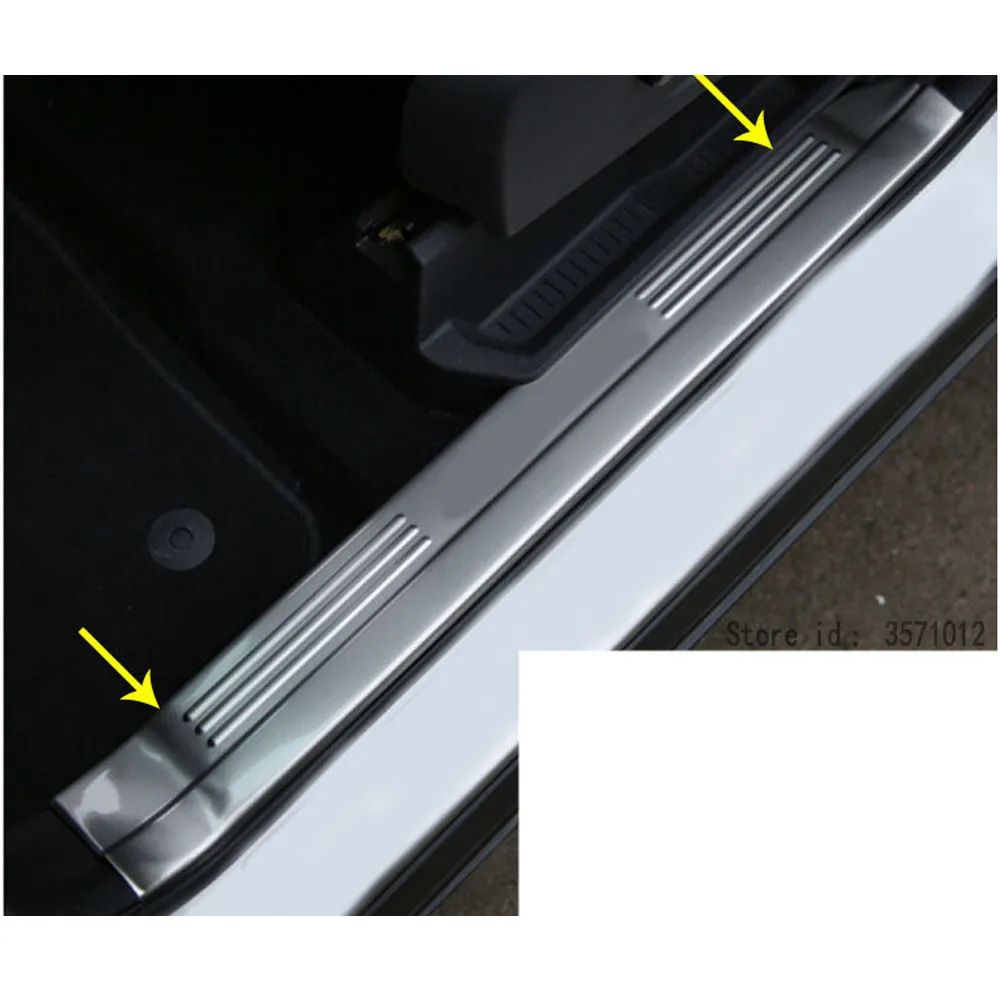 

Car Stainless Steel Pedal Door Sill Scuff Plate Inner Built Threshold Molding 4pcs For Ford Kuga Escape 2017 2018 2019 2020