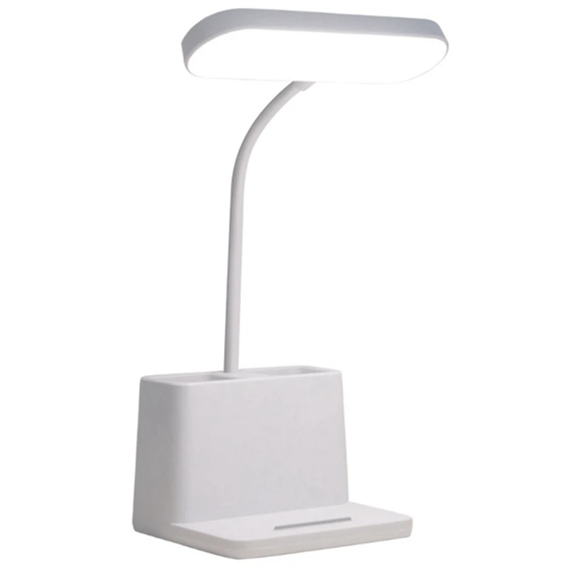 

LED Desk Lamp With Pen Holder, Desk Light For Computer/Desktop, Rechargeable, Eye-Caring,For Kids, Home, Office, Dorm