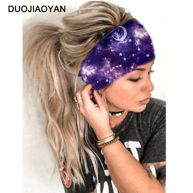 Модный спортивный тюрбан для йоги с принтом женщин и девушек аксессуары мытья