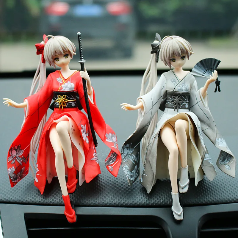 Cartoon Anime Cute Car Decoration Ornaments Action &amp Toy Figures Yukino Beautiful Girl Goddess Accessories Cosplay | Тематическая