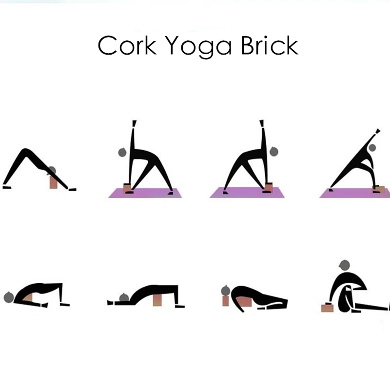 Кирпич из пробкового корка для йоги кирпич натуральный безвкусный танцев