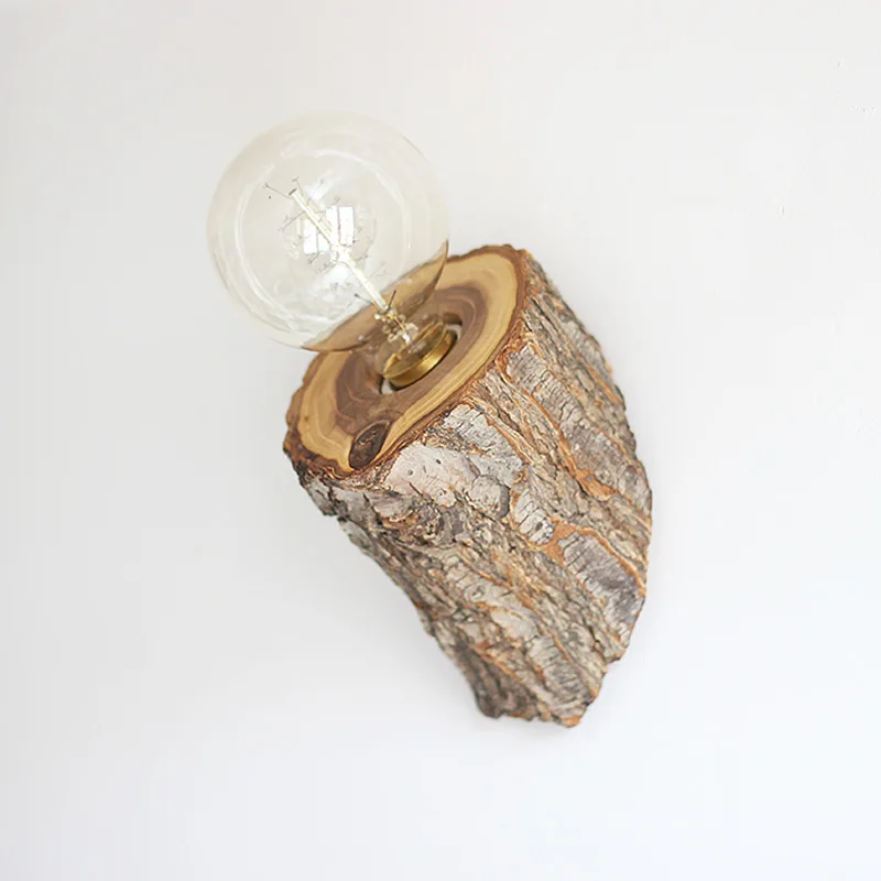 Скандинавская деревянная прикроватная лампа настенный светильник для гостиницы